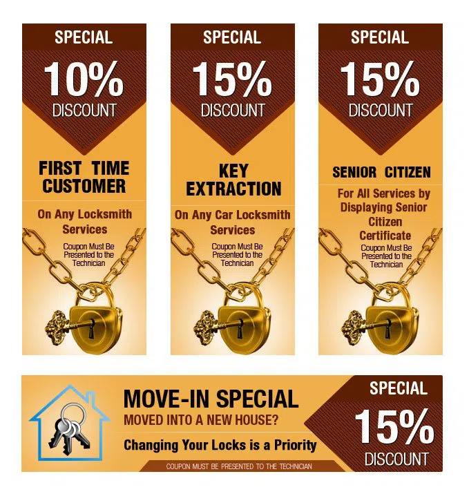Super Locksmith Service Little Rock, AR 501-305-0446 - coupon1-set-four